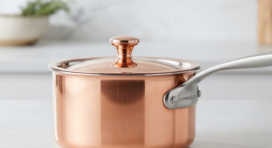 Copper-Core Saucepan 2L — detail view